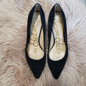 Sam Edelman Tonia black suede heels size 8.5